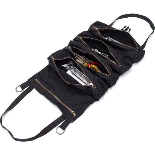 Car Seat Back Organizer Bag Multifunctional Tactical Storage Molle Bag Canvas Hanging Storage Bag Toolbox Portable Storage Bag