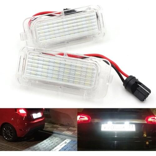 Niscarda 2pcs 6000K White Error Free Car LED Number License Plate Light For Ford Focus 5D Fiesta Mondeo MK4 C-Max MK2 S-Max Kuga