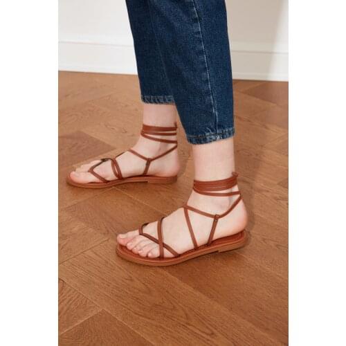 Trendyol Women Sandals TAKSS21SD0026 sandalias sandales femmes été босоножки женские 2021 sandalias de las mujeres
