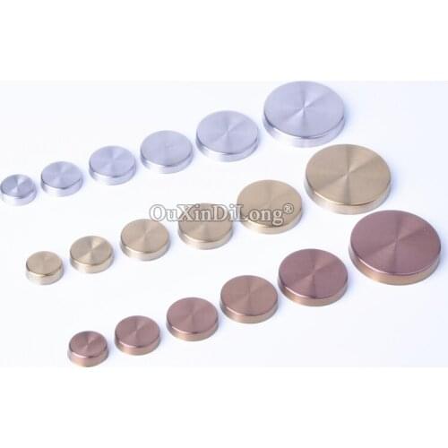 High Quality 500PCS Stainless Steel Advertisement Nails Screws Flat Glass Mirror Nails Caps Advertising Fixing Decorative Covers