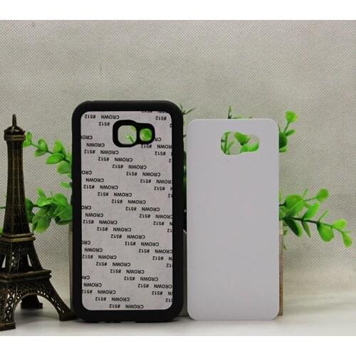 Wtsfwf DIY 2D Sublimation rubber silicone TPU+PC Blank Case for A7 2017 with Aluminum Inserts and glue 10pcs/lot