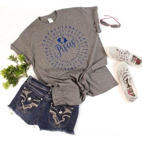 PISCES Astrology Ladies T-shirt variety of colors zodiac sign birthday Tee