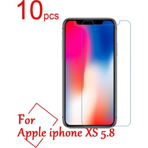10pcs Ultra Clear/Matte/Nano anti-Explosion LCD Screen Protector Cover For iphone XS XR XS Max 5.8 6.1 6.5 Protective Film+Cloth