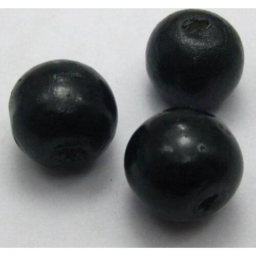 100 White 12mm Round Wood Beads~Wooden beads