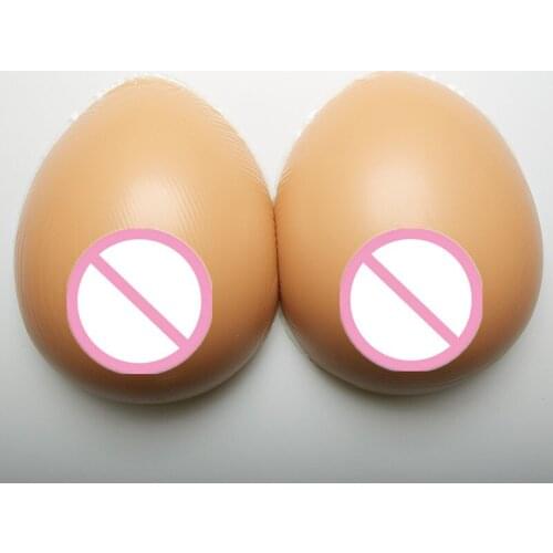1000g Dark Color of Skin Realistic Crossdress Brown Silicone Breast Forms Implants for Bra Pads Breast Cover Gel Bra