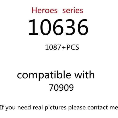 1087PCS 10636 Building Block Toy Creative Series 70909 Assembled Building Block Childrens Toy Gifts