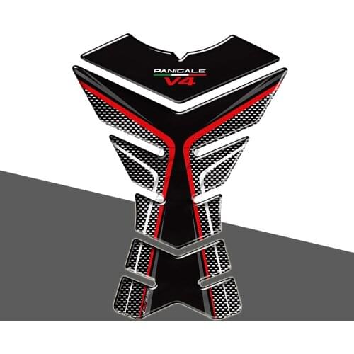 3D Resin Motorcycle Tank Pad Protector Case for Ducati Panigale V4 S R Speciale Decals