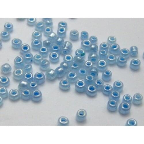 5000 Ceylon Pearl Baby Blue Glass Seed Beads 2mm (10/0) + Storage Boxox