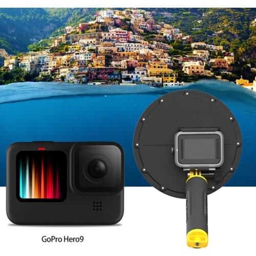 6 inch Dome Port 30M Waterproof Housing Case For Go Pro Hero 9 Black Underwater