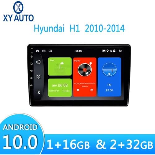 9-inch Android 10.0 Car Radio For Hyundai H1 2010-2014 Supports GPS Navigation Automatic WiFi Bluetooth Split Screen