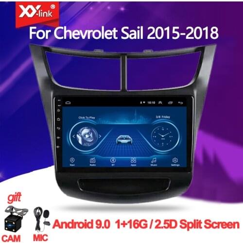 Android 9.0 Car Radio DVD multimedia Player for chevrolet SAIL 2015-2018 GPS Glonass Navigation Audio Video stereo no 2 din