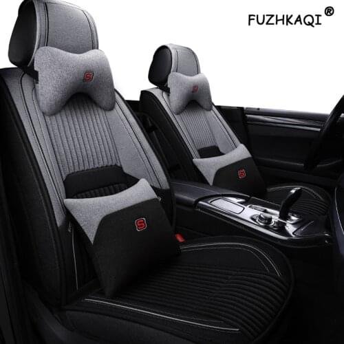 FUZHKAQI Car seat covers For nissan leaf x-trail t30 navara d40 almera n16 primera p12 terrano teana j32 classic car protector