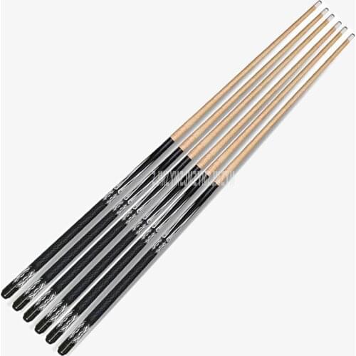 5pcs/set 147cm Wooden Pool Cues Wood Billiard Bar Stick Entertainment Snooker Accessories Billiard Tools 1/2 Structure T30