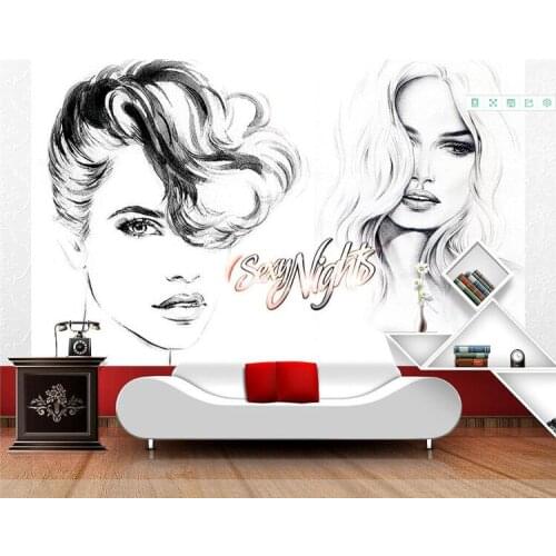 Photo Wallpaper Modern Abstract Art Beauty 3D Wall Murals Clothing Store Shopping Mall Backdrop Wall Decor Murales De Pared 3D