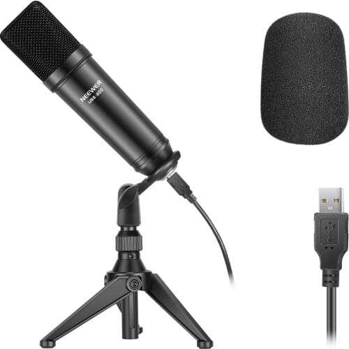 Neewer USB200 USB Microphone Kit 192KHz/24Bit Plug&Play Cardioid Podcast Condenser Mic with Professional Sound Chipset