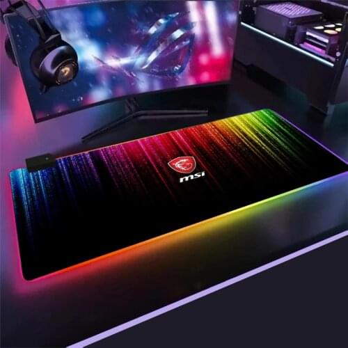 MSI Mouse Pad RGB Mousepad Keyboard Gaming Carpet Backlit Mat Computer Pc Gaming Table Gamer Mausepad Desk Mat Protector Pad mat