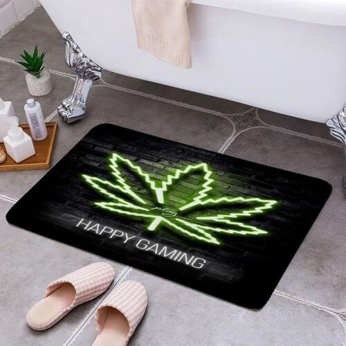Weed gaming quote quotes 3D Print Doormats Rectangle Non-Slip DoorMat Bedroom Kitchen Entrance Print Door rugs Dropshipping