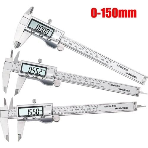 Metal 6-Inch 150mm Stainless Steel Electronic Digital Vernier Caliper Micrometer Measuring