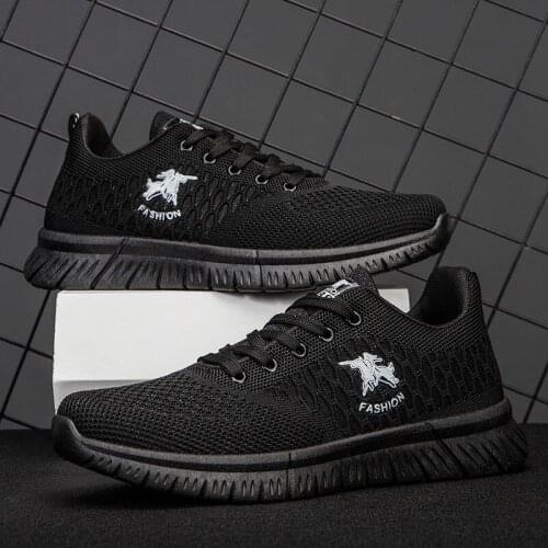 Fashion Men Sneakers Mesh Casual Shoes Lac-up Mens Shoes Lightweight Vulcanize Shoes Walking Sneakers Zapatillas Hombre