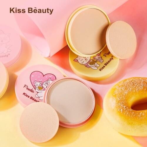 Cartoon Cheese Face Powder Moisturizing Concealer Oil Controlling smooth Foundation Powder Waterproof Lasting Face Makeup TSLM2