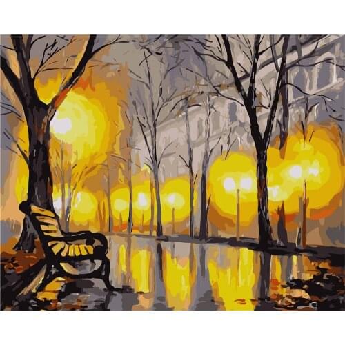 Indigo Love 40x50cm Diy Oil Painting By Numbers Animal Picture By Numbers On Canvas Flower Home Decor Unique Gift