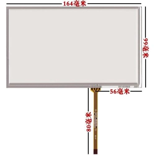 New Touchpad 7 Inch 164*99 For Car Navigation GPS Touch Screen Digitizer Glass 164mm*99mm