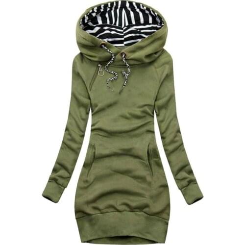 2021 New Ladies Long Coat Ladies Autumn Winter Casual Comfortable and Elegant Sweatshirts Womens Outwear Hoodies Plus Size