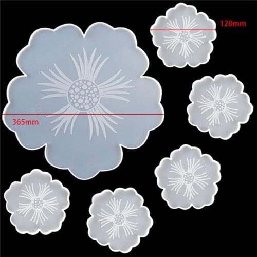 The New Agate Coasters Resin Casting Mold Silicone Jewelry Making Epoxy Mould Craft Tools