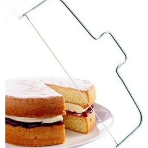 New Double Line Adjustable Stainless Steel Metal Cake Cut Tools Cake Slicer Device Decorating Mold Bakeware Kitchen Cooking Tool