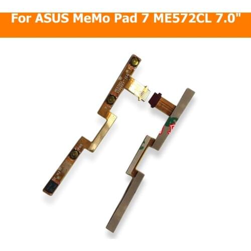 Genuine Volume & power flex cable For ASUS MeMo Pad 7 ME572CL 7.0" side key silent control button flex cable replacement parts