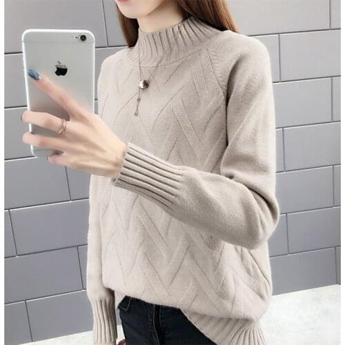 Autumn Winter Sweater Women Turtleneck 2021 New Long Sleeve Sweaters and Pullovers Knitted Jumper Bottoming Shirt Female Tops
