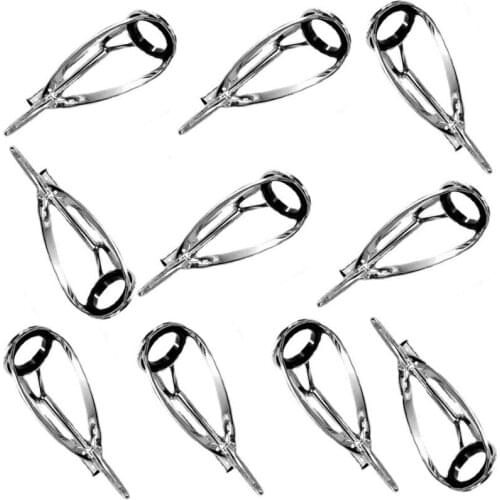 Strong telescopic fishing rod tip guide ring made of stainless steel and ceramics also can be used in lure rod or DIY