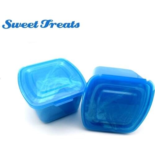 Sweettreats 8pcs/set Transparent Sealed Crisper Set Square Plastic Food Storage Box Kitchen Refrigerator Containers