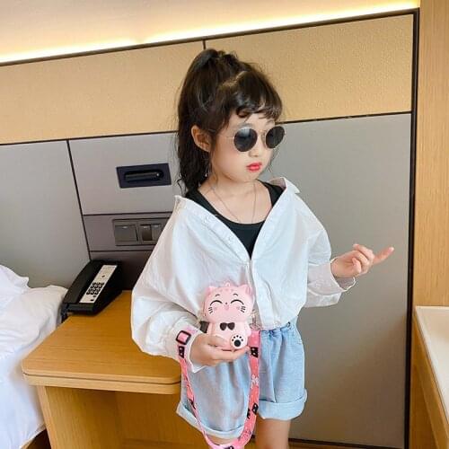 Children Cute Cartoon Cat Cross-body Handbag Fashion Girls Messenger Bag New Arrival