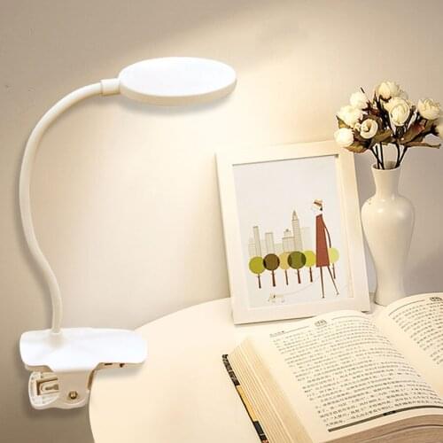 5V 1A 12Leds Clip Holder USB Power LED Table Lamp Flexible Table Lamp Bedside Lamp Bedroom Living Room Home Decoration Book Lamp