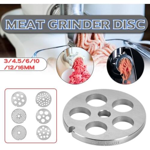 Type 8 Meat Grinder Plate Disc 3/4.5/6/10/12/16mm Stainless Steel Grinder Disc Machinery Parts
