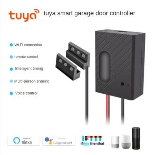 Tuya WiFi smart garage door switch wireless remote control supports Alexa, Google voice control