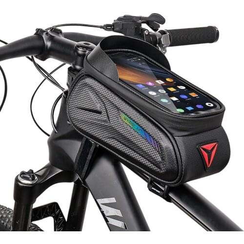 Waterproof Bicycle Bag Touch Screen Cycling Bag Top Front Tube Frame MTB Road Bike Bag 7.0 inch Phone Case Bicycle Accessories