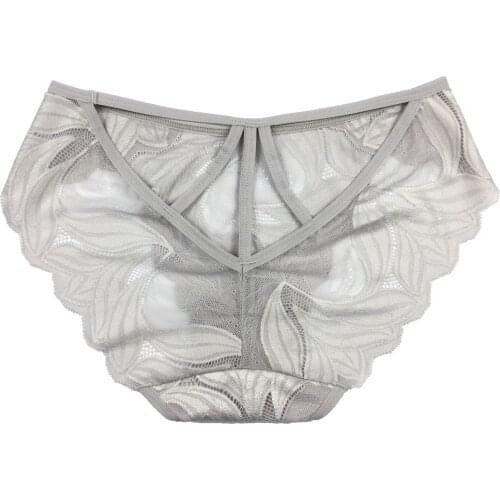 Womens underwear comfortable breathable lace ribbon hollow cotton crotch moisture absorption and sweat 3231