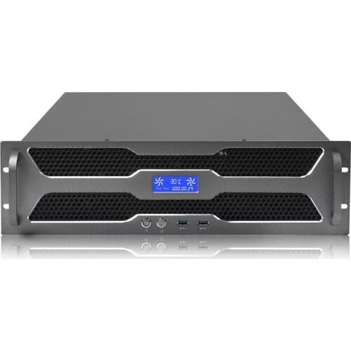 HTPC OEM 19 inch server case 3u industry server chassis 3u atx computer pc case with dual psu
