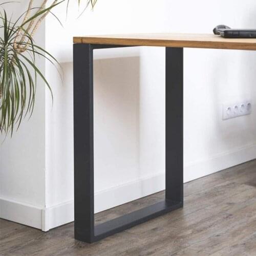 2PCS Industrial Metal Bench Table Legs Steel Table Legs Metal Table Desk Leg Table Sofa Leg Support Home Furniture 80X72cm HWC