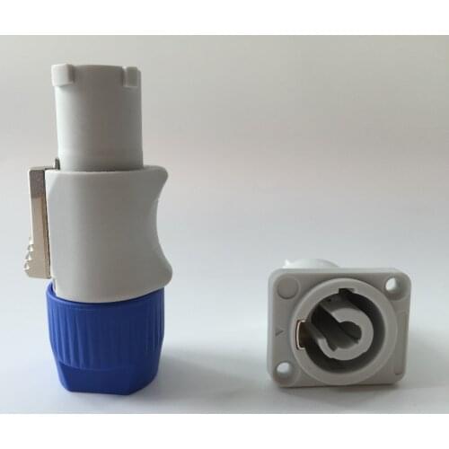 Free Shipping 2cs/lot 4M EU Power Cable for Beam Moving Head Light Beam 5R/7R Extension Powercon Cable In And Out