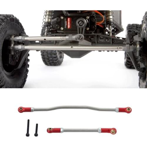 2Pcs Adjustable Steering Links Metal Rod End for 1/10 RC Crawler Car Axial Capra 1.9 Unlimited Trail Buggy RTR and Kit Upgrade