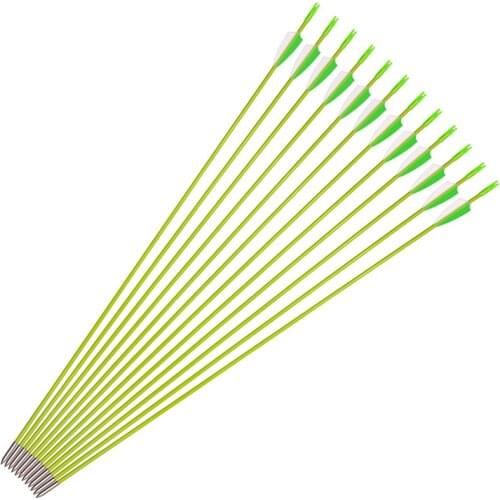 31 Inches Fiberglass Arrow Spine 800 Diameter 6 mm for Recurve Bow Archery Hunting Shooting