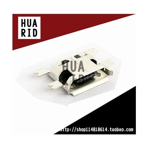 50pcs/Micro USB socket Socket Mother seat 4 Pin SMD Sinking plate Female head