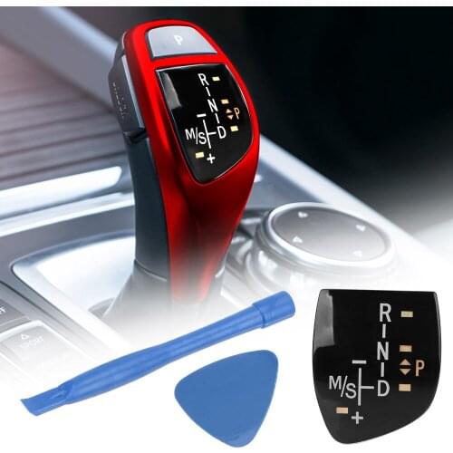 Car Shift Knob Panel Gear Button Cover Emblem M Performance Sticker