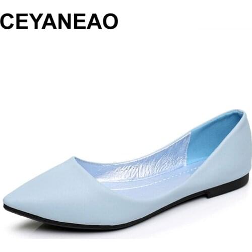 CEYANEAOWomens Sandals Shoe Woman GenuineLeather FlatShoes Fashion Hand-sewn Leather Loafers Female Hole Shoes Women FlatE2018