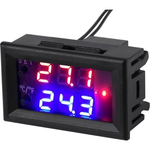 Digital Display Microcomputer Thermostat Temperature Controller Switch with Sensor DC12V