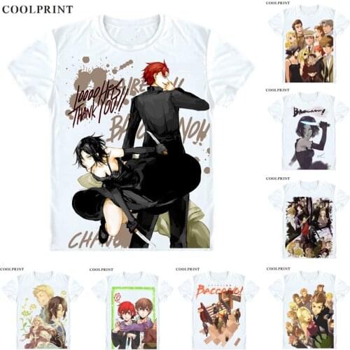 Coolprint Isaac Dian Miria Harvent Chane Laforet T Shirt Baccano Men Casual TShirt Premium T-Shirt Printed Short Sleeve Shirts