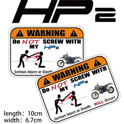 KODASKIN Motorcycle Cheap 2D Creative Warning Sticker Decal for BMW HP2 F800S S1000RR F800ST